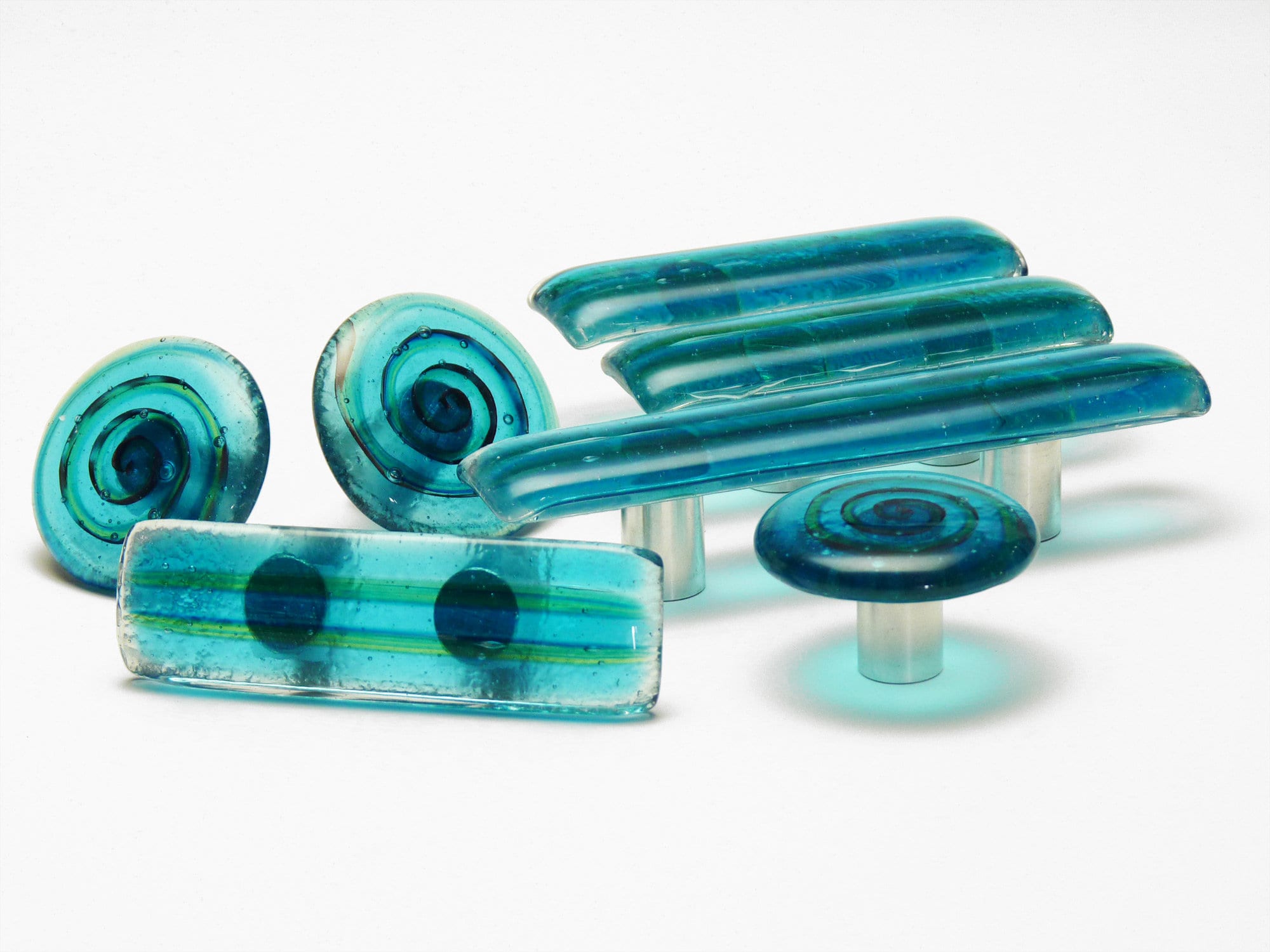 Sea Green Glass Door Handle, Kitchen Cabinet Handles, Cupboard Pulls, Cabinet Handle, Knobs for Dresser, Dresser Handles, Cabinet Hardware
