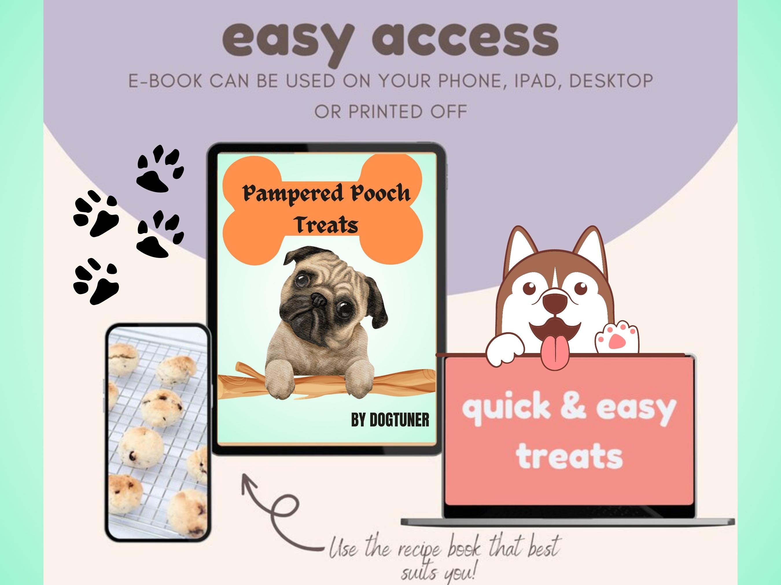 DOG Treat Recipe Book Printable Dog Treat Recipes Natural Etsy