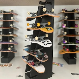 Display Stand For Tech Deck - For Desk or Wall - Display For Mini Skateboards.