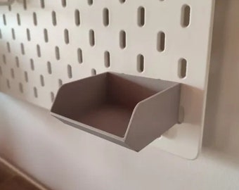 Tacka do przechowywania Skadis Pegboard – zestaw 4 sztuk (8 cm x 8 cm x 3 cm)