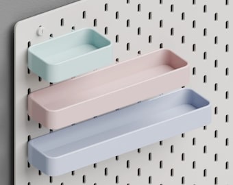 Tacki do przechowywania Skadis Pegboard – zestaw 3 sztuk (S/M/L)