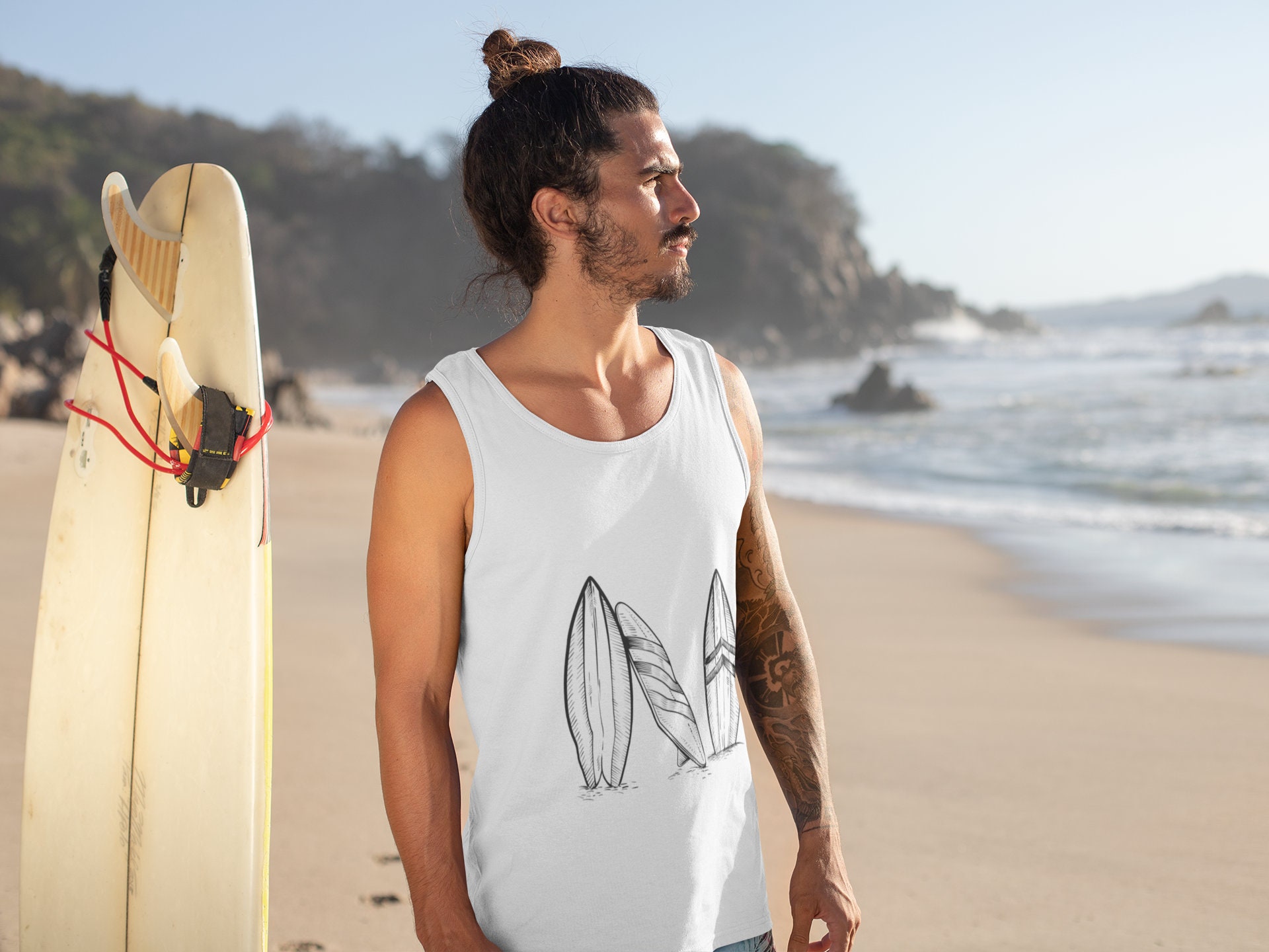 uideazone Mens Beach Tank Top Summer 3D Graphic Quick Dry Sleeveless Tee  Shirt Gym Workout Tanks