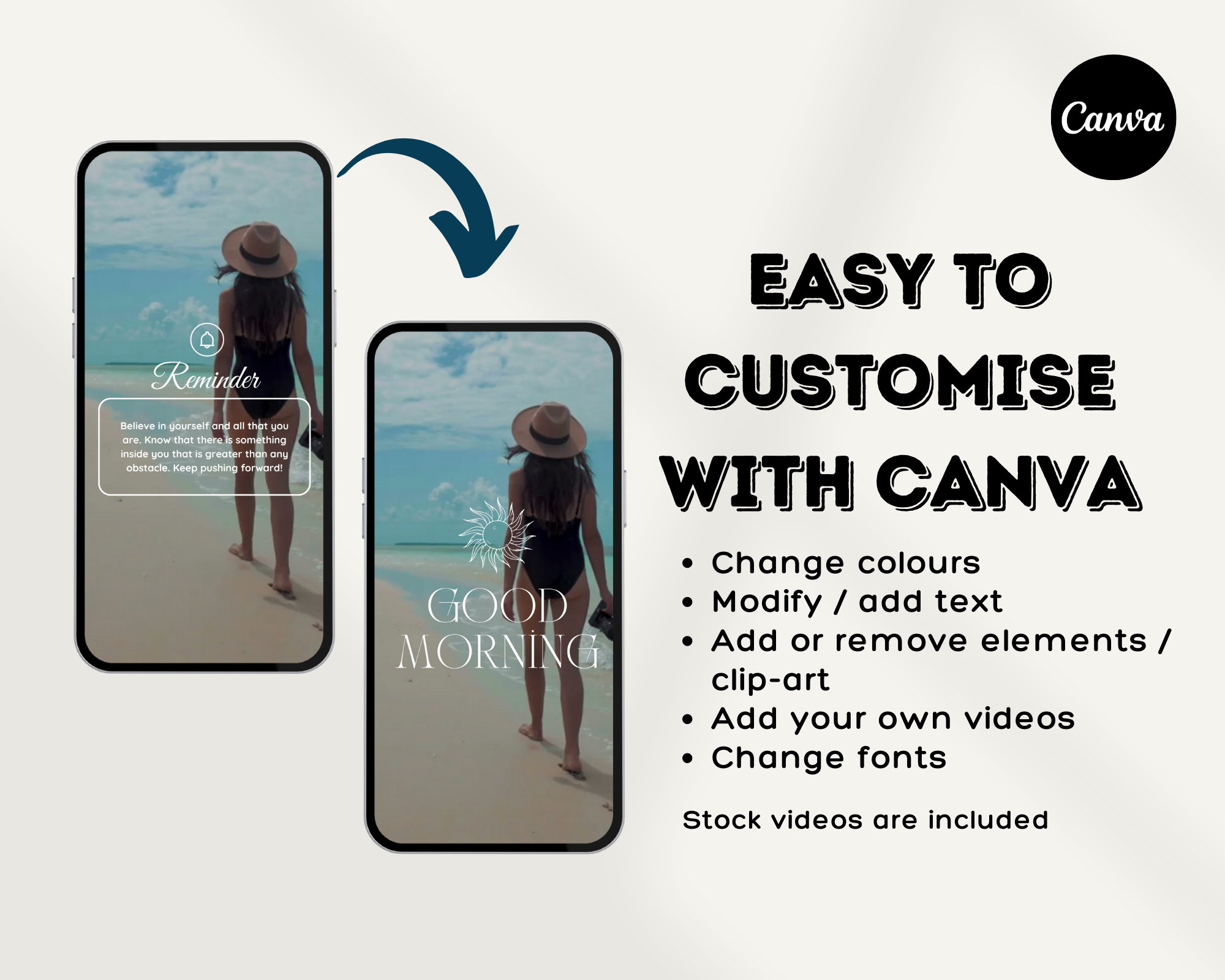 15 Wellness Instagram Video Reel Templates Canva Social Media ...