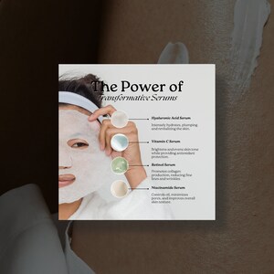 Skincare Coach Editable Instagram Templates, Elegant Esthetician Social Media Post, Beauty Quotes, Dermatologist Template, Skincare Canva image 5