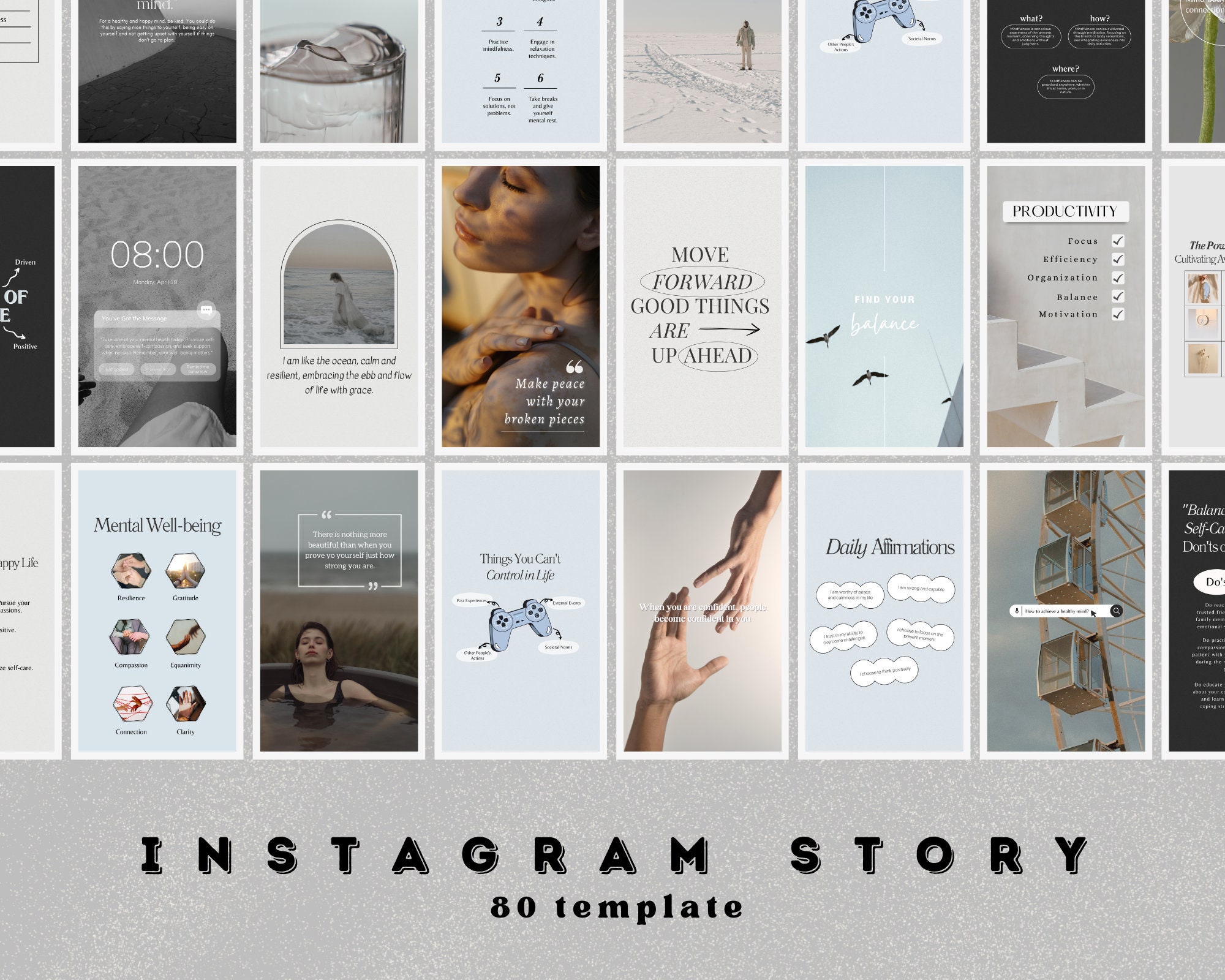 Mental Health Instagram Post Template Canva Social Media - Etsy Australia