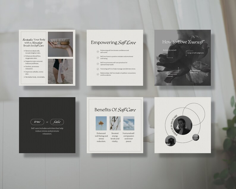 Self Care Instagram Template Post Mental Health and Wellness Coach ...