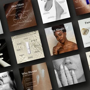 Skincare Coach Editable Instagram Templates, Elegant Esthetician Social Media Post, Beauty Quotes, Dermatologist Template, Skincare Canva image 10
