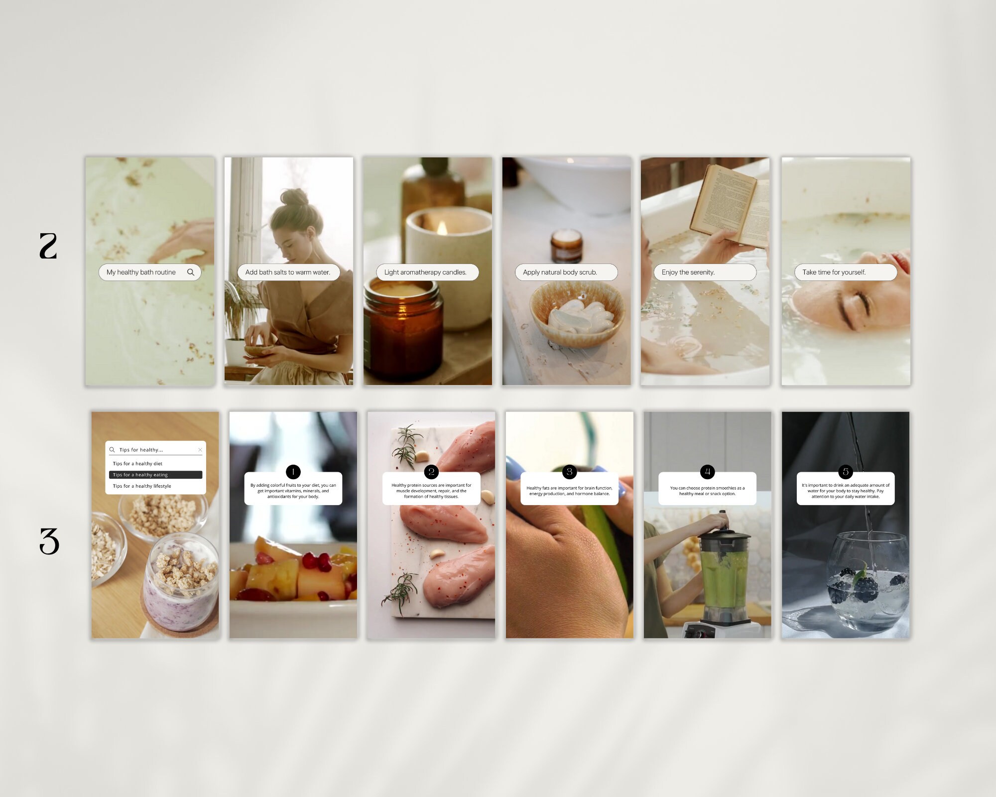 15 Wellness Instagram Video Reel Templates Canva Social Media ...