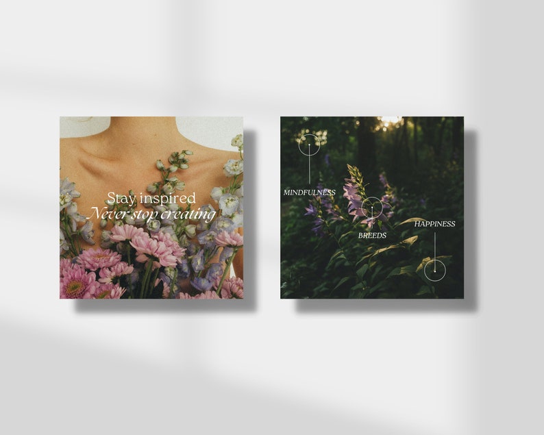 Wellbeing Coach Aesthetic Instagram Template, Health and Wellness Coach, Holistic Post, Luxury Social Media Post, Wellness Template Canva image 3