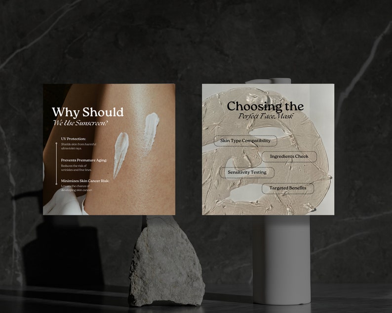 Skincare Coach Editable Instagram Templates, Elegant Esthetician Social Media Post, Beauty Quotes, Dermatologist Template, Skincare Canva image 7
