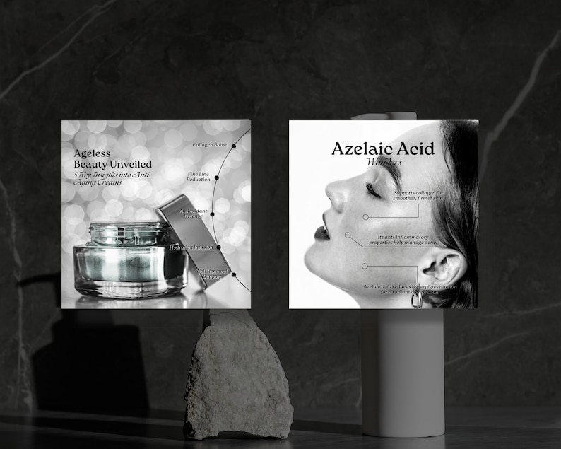 Skincare Coach Editable Instagram Templates, Elegant Esthetician Social Media Post, Beauty Quotes, Dermatologist Template, Skincare Canva image 4