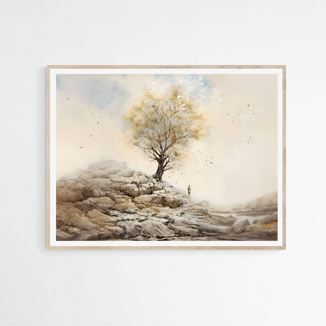 Parable of the Mustard Seed Wall Art, Digital Print, Modern Jesus Art ...