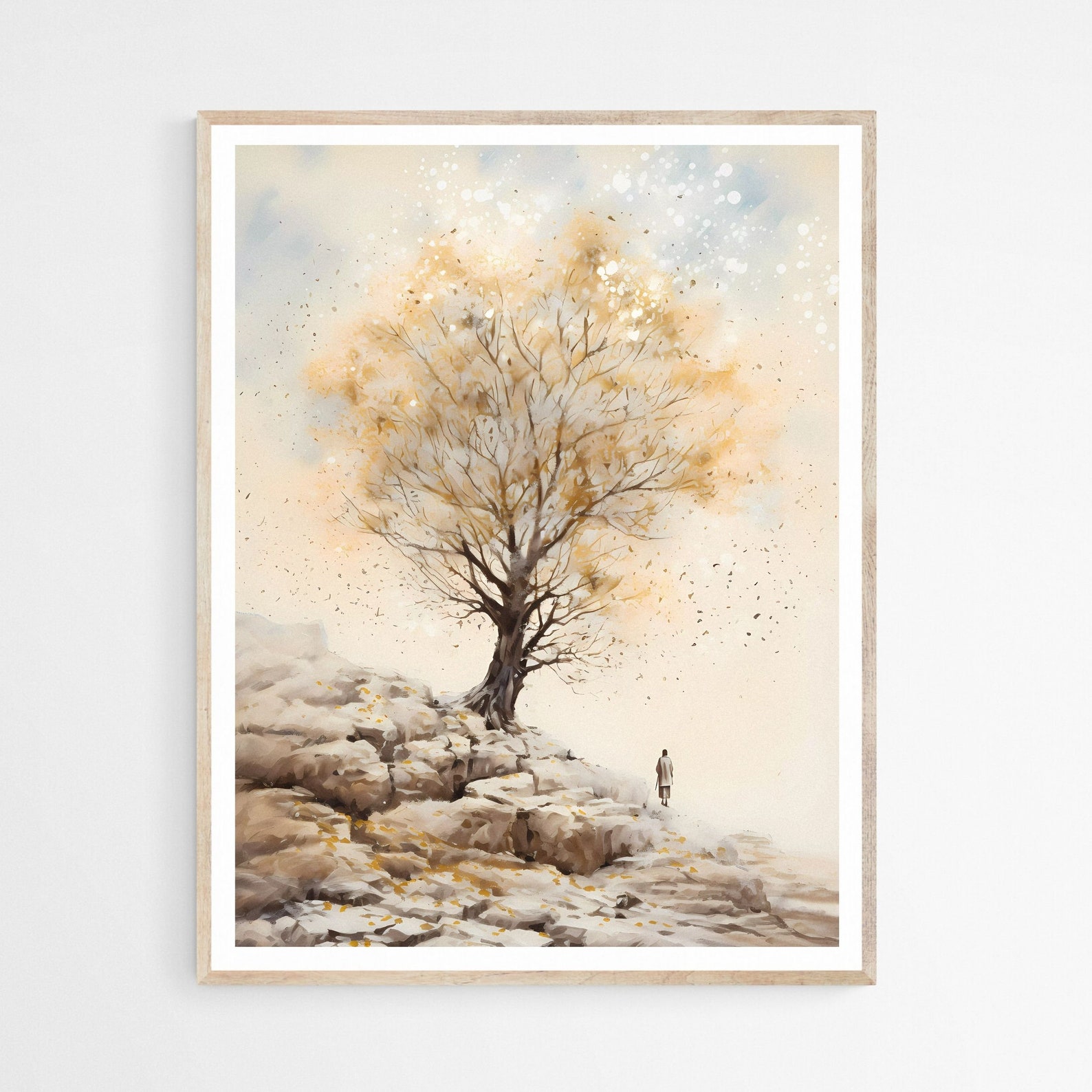 Parable of the Mustard Seed Wall Art, Digital Print, Modern Jesus Art ...