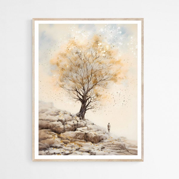 Mustard Seed Abstract Painting Etsy