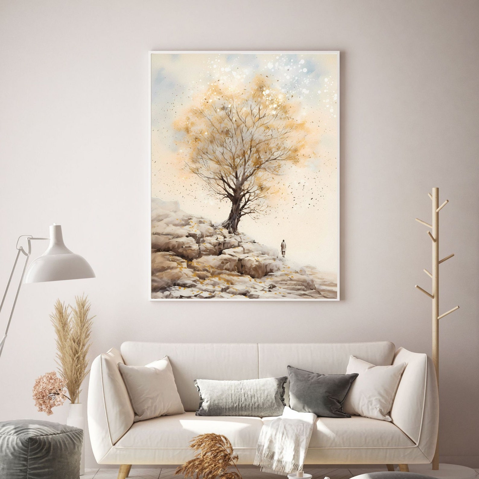 Parable of the Mustard Seed Wall Art, Digital Print, Modern Jesus Art ...