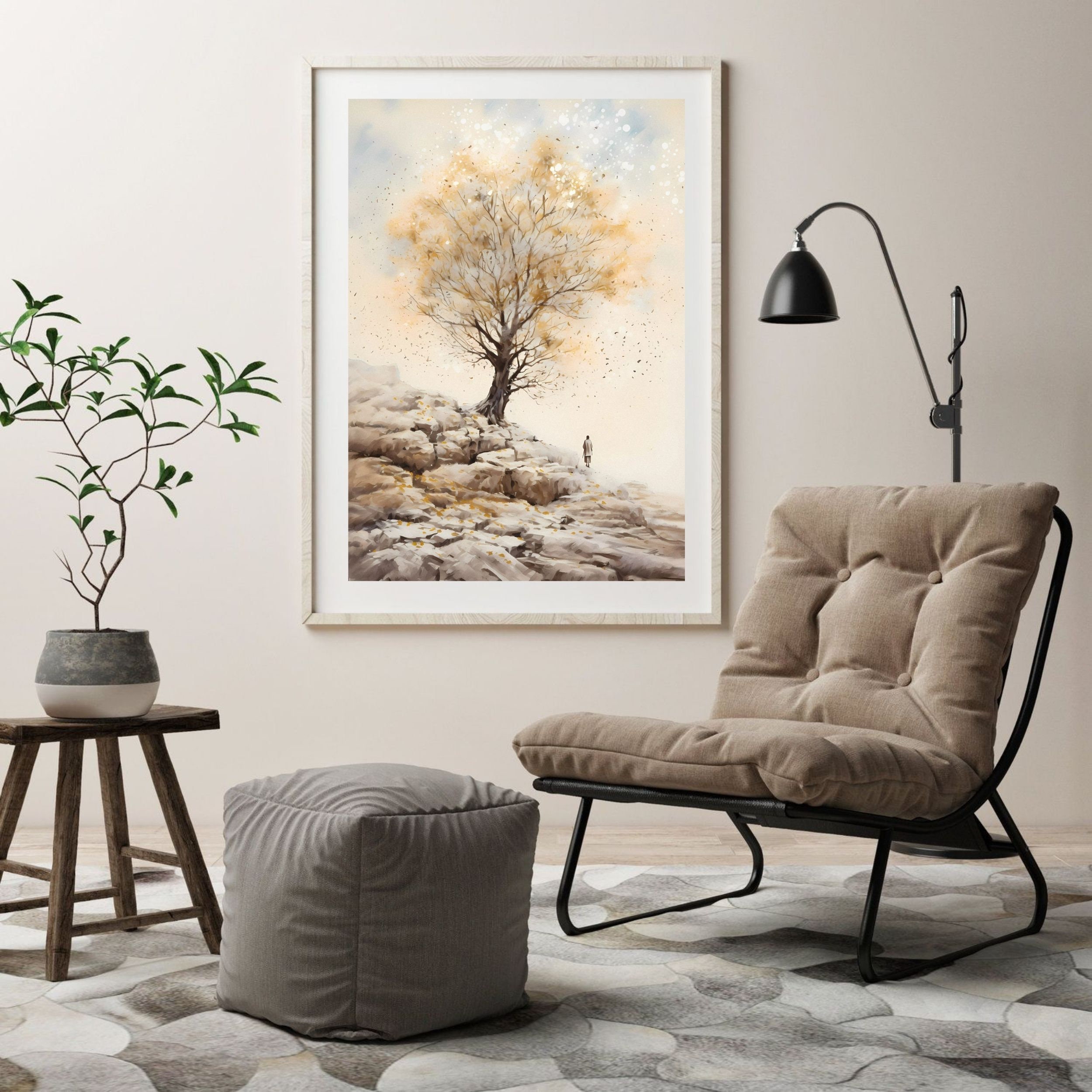 Parable of the Mustard Seed Wall Art, Digital Print, Modern Jesus Art ...