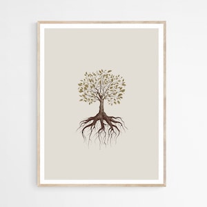 Rooted in Him Christ DIGITAL DOWNLOAD, Modern Jesus Bible Printable Wall Art, Digital Print Art Bible Sketch, Boho Scripture Christian Gift