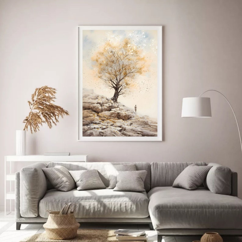 Parable of the Mustard Seed Wall Art, Digital Print, Modern Jesus Art ...