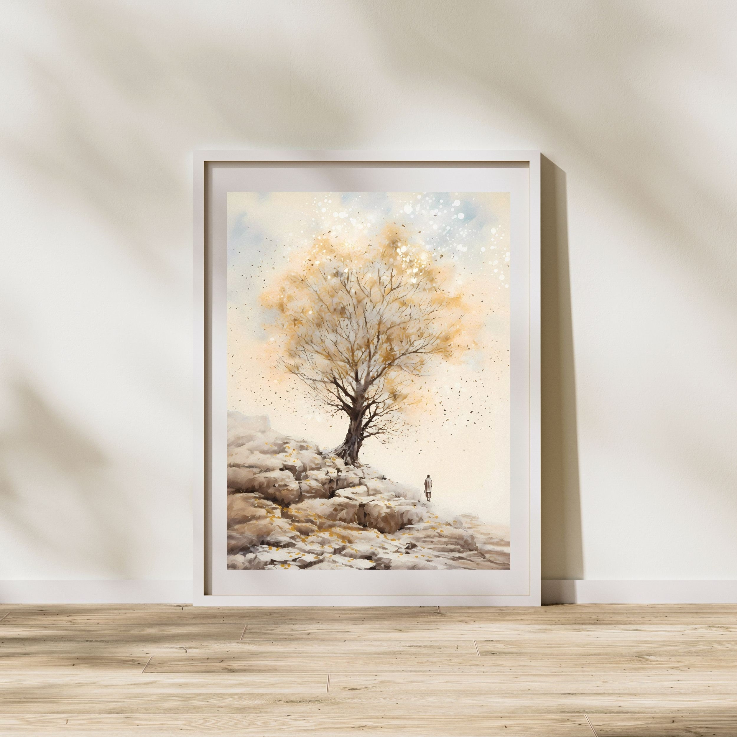 Parable of the Mustard Seed Wall Art, Digital Print, Modern Jesus Art ...