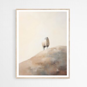 Parable of the Lost Sheep, The Lamb, Modern Jesus Bible Printable Wall Art, Christian Faith Gift, Good Shepherd, Religious Home Décor