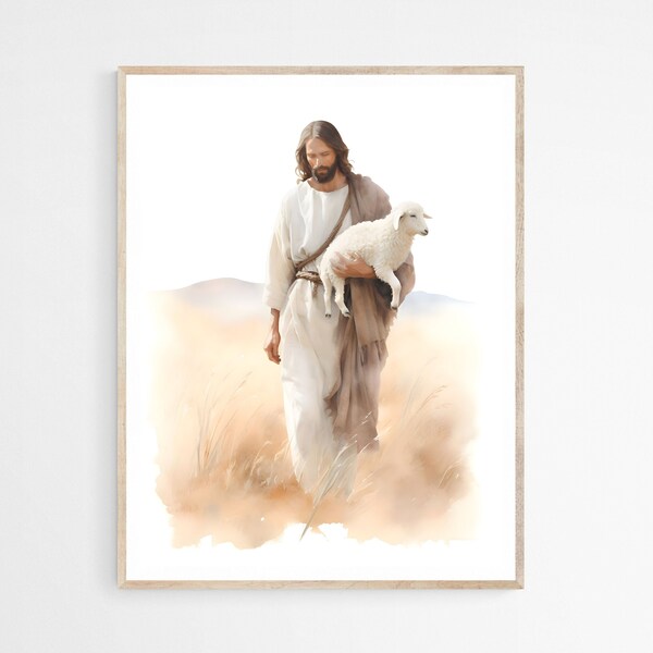 Jesus With Lamb - Etsy