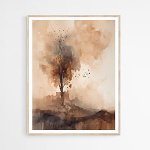 Burning Bush Moses, DIGITAL DOWNLOAD, Watercolor Wall Art, Modern Jesus Bible Printable Wall Art, Digital Print Art, Bible Christian Gift
