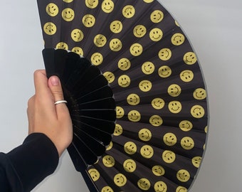 Smiley Face Rave Fan