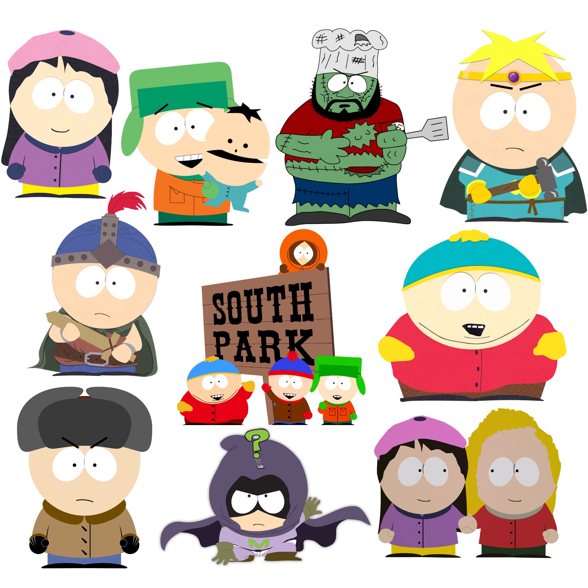South Park Png Bundle Cartoon South Park Clipart Cartoon Png - Etsy