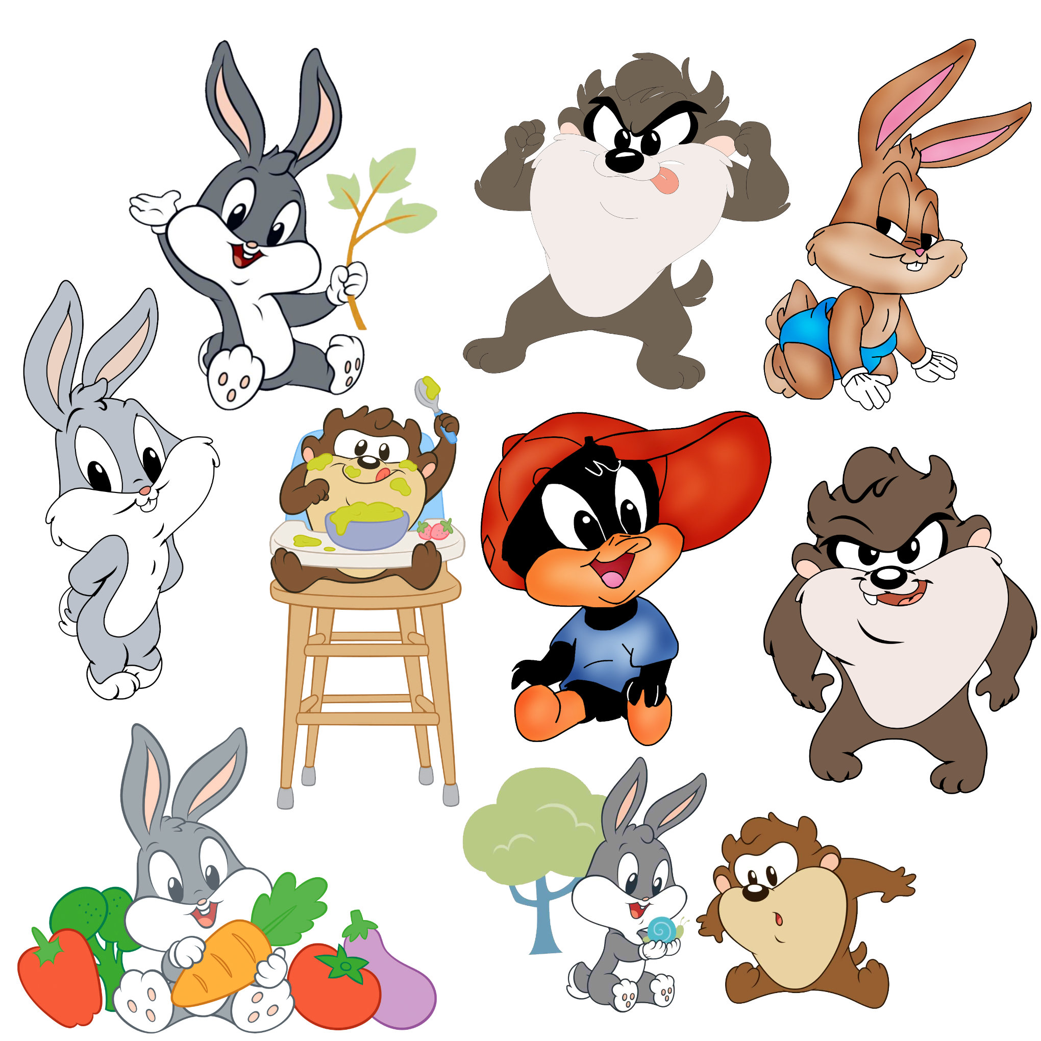 baby looney tunes characters drawings