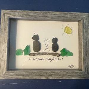 Cat Art / Pebble Art / Marriage / Couples / Engagement / Best Friends / Boyfriend / Girlfriend / Valentines Day / Cats / Love / Anniversary