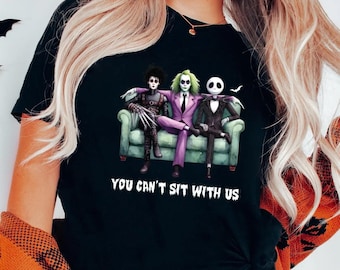 You Cant Sit With Us Shirt, Horror Halloween Tshirt, Cute Halloween Shirt, Halloween Queen Shirt, Halloween Witch T-Shirt, Mean Girls Shirt