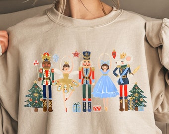 Nutcracker Ballet Sweatshirt, Christmas Nutcracker Shirt, Ballet Christmas Gift, Holiday Sweater, Christmas Family Shirt, Xmas Shirt