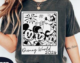 Disney 2026 Family Vacation Shirt, Comfort Colors® Disneyworld Mickey And Friends, Disney Matching Tee, Disney Family Tee, Disneyland Trip