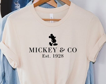 Mickey & Co 1928 Shirt, Retro Vintage Disney Shirt, Retro Mickey And Co, Disneyworld Shirts, Disney Vacation Shirt, Disney Family Trip Shirt