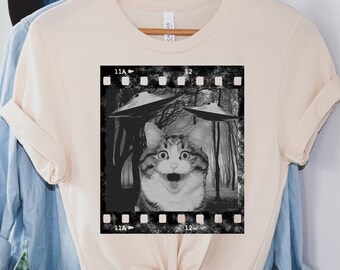 Katt och UFOn, Grafiska T-shirts, Roliga T-shirts, Herr-T-shirt, Grafiska T-shirts, T-shirtpresenter, T-shirts, Novelty T-shirts, Herr-T-shirtpresenter, Konstig T-shirt