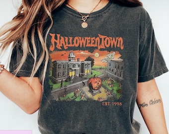 Comfort Colors Halloweentown Shirt, Halloween Tshirt, Retro Halloweentown T-Shirt, Halloweentown University Tees, Halloween Crewneck Gifts