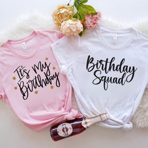 Birthday Squad Shirts, Birthday Team Shirt, Birthday Party Shirts, Birthday Girl T-shirt, Birthday Crew Shirts, Birthday Group Shirts