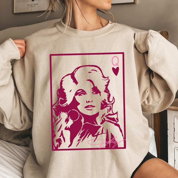 Sudadera Queen Dolly Parton, camiseta occidental vintage, camiseta de música country Camisa de música country occidental Camisa Dolly de música country