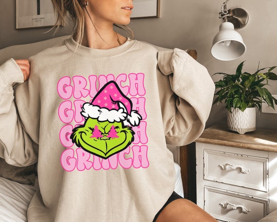 Grinch Face Sweatshirt Grinch Christmas Sweatshirt Grinchmas Sweatshirt Christmas Sweatshirt Christmas Shirt Christmas Gift Etsy