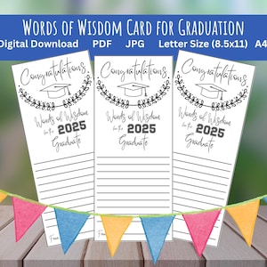 Words of Wisdom for Graduate, Graduation Party Activity, Graduate Advice and Wishes, College graduation party, High School Graduation Wishes