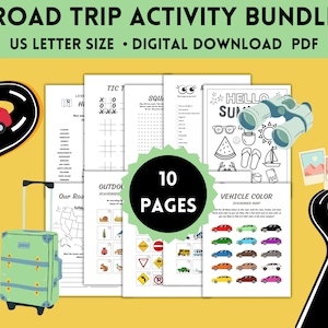 Mega Kids Road Trip Games, Travel Activities, Road Trip Games