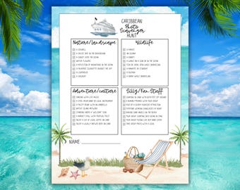 Gry na rejsach karaibskich, poszukiwanie zdjęć, wydruki na rejsy, gry na statkach wycieczkowych, Karaiby Wschodnie, Royal Caribbean, rejs Carnival