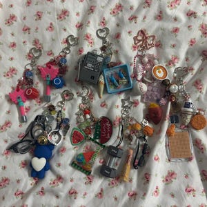 Kdrama inspired beaded Keychains, Kawaii Trinket, Accessory