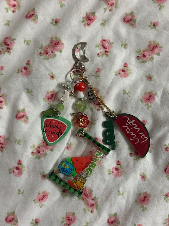 Kdrama inspired beaded Keychains, Kawaii Trinket, Accessory