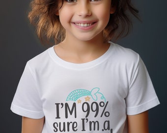Niños sirena camiseta sirena camisa niños fantasía camiseta niñas camiseta niñas regalo niños ropa niñas camisa de playa niñas vacaciones camiseta vacaciones