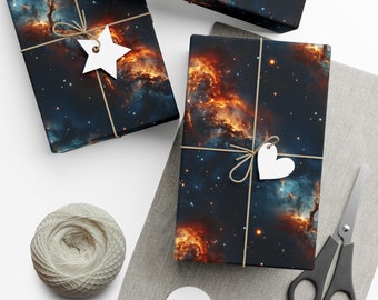 Galaxy inpakpapier Cadeaupapier Zonnestelsel Uniek cadeaupapier De ruimte inpakken Ruimte Cadeaupapier Verjaardagspapier Kerstmis