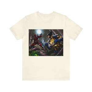 Koszulka Deadpool kontra Wolverine: Unisex koszulka z krótkim rękawem i grafiką zdjęcie 5