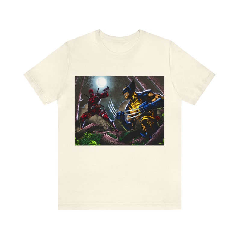 Koszulka Deadpool kontra Wolverine: Unisex koszulka z krótkim rękawem i grafiką zdjęcie 5