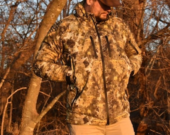 Custom Hunting Jacket Made from Your Land | Waterproof Softshell Camo | Personalized Gift For Outdoorsman | Regions Custom Camo