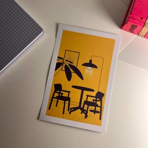 Carte postale - Illustration décoration d'intérieur